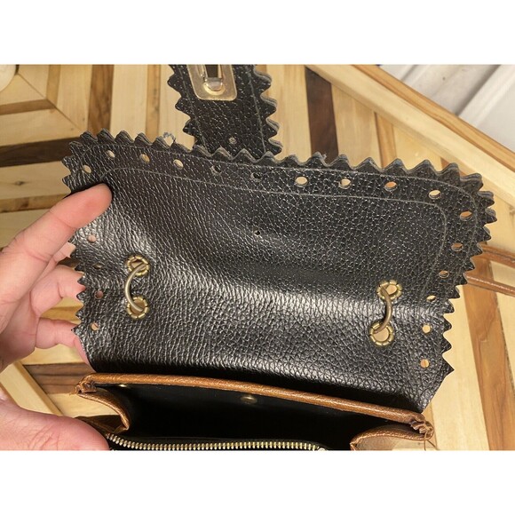 Vintage Leather crossbody Satchel Bag Boho Purse - Picture 4 of 11